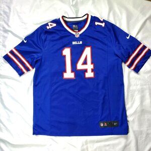 Nike Stefon Diggs #14 Buffalo Bills NFL Football Jersey Blue Adult XL STAINED